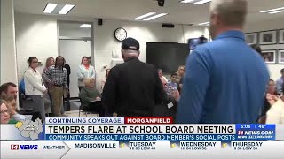 School board member storms out of meeting after public outlash to anti-LGBTQ remarks