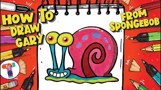 How To Draw Gary From Spongebob