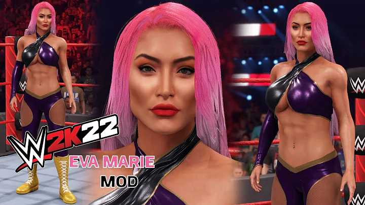 Eva Marie Entrance, Moves & Victory | WWE 2K22 Mod...