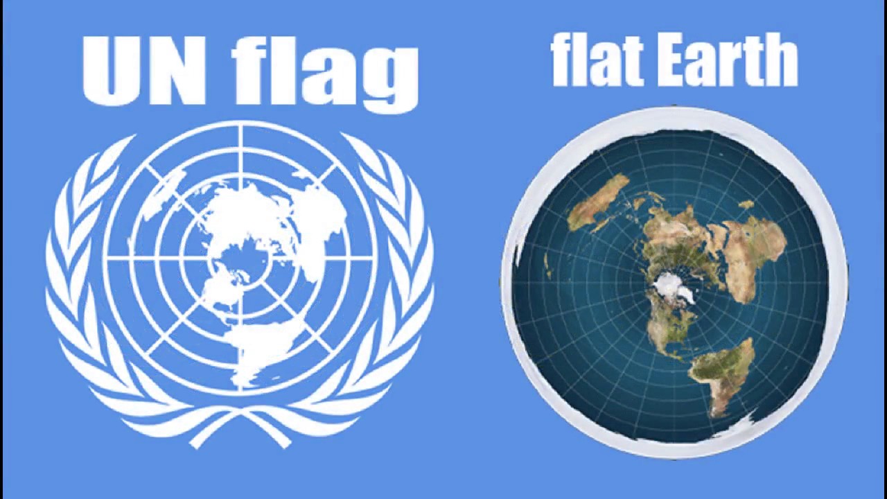 Логотип ООН плоская земля