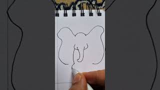 cute Dumbo drawing #viral #art #shorts #dumbo #disney #easydrawing