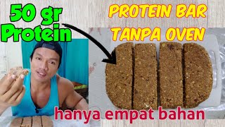 Resep Protein bar dengan total 200 gram protein Handmade // hanya empat bahan
