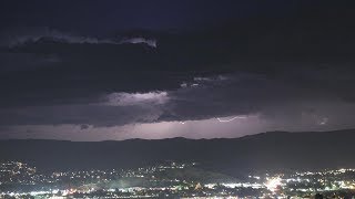 Desert Lightning Storm Time Lapse 9-9-17 Santa Clarita V22989