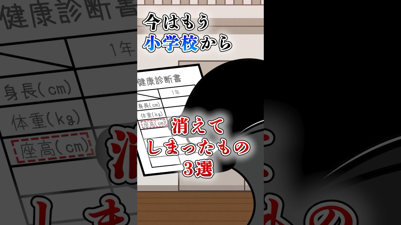 今はもう小学校から消えてしまったもの3選 #テイペン #plottアニメ