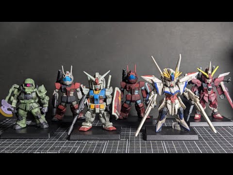 ガンダムコンバージ　サザンクロス隊　5体セット　リペイント ガンダムコンバージサザンクロス隊5体セットリペイント