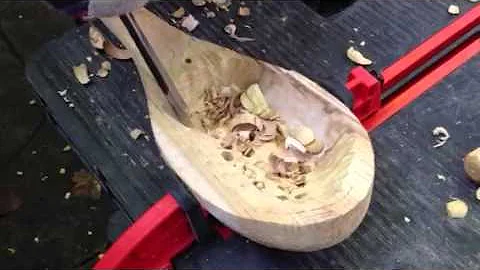 Rebec - bowl carving