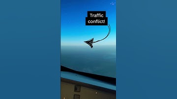 TCAS Alert!  #aviation #msfs2020 #landing #shorts #TCAS #airbussimulator