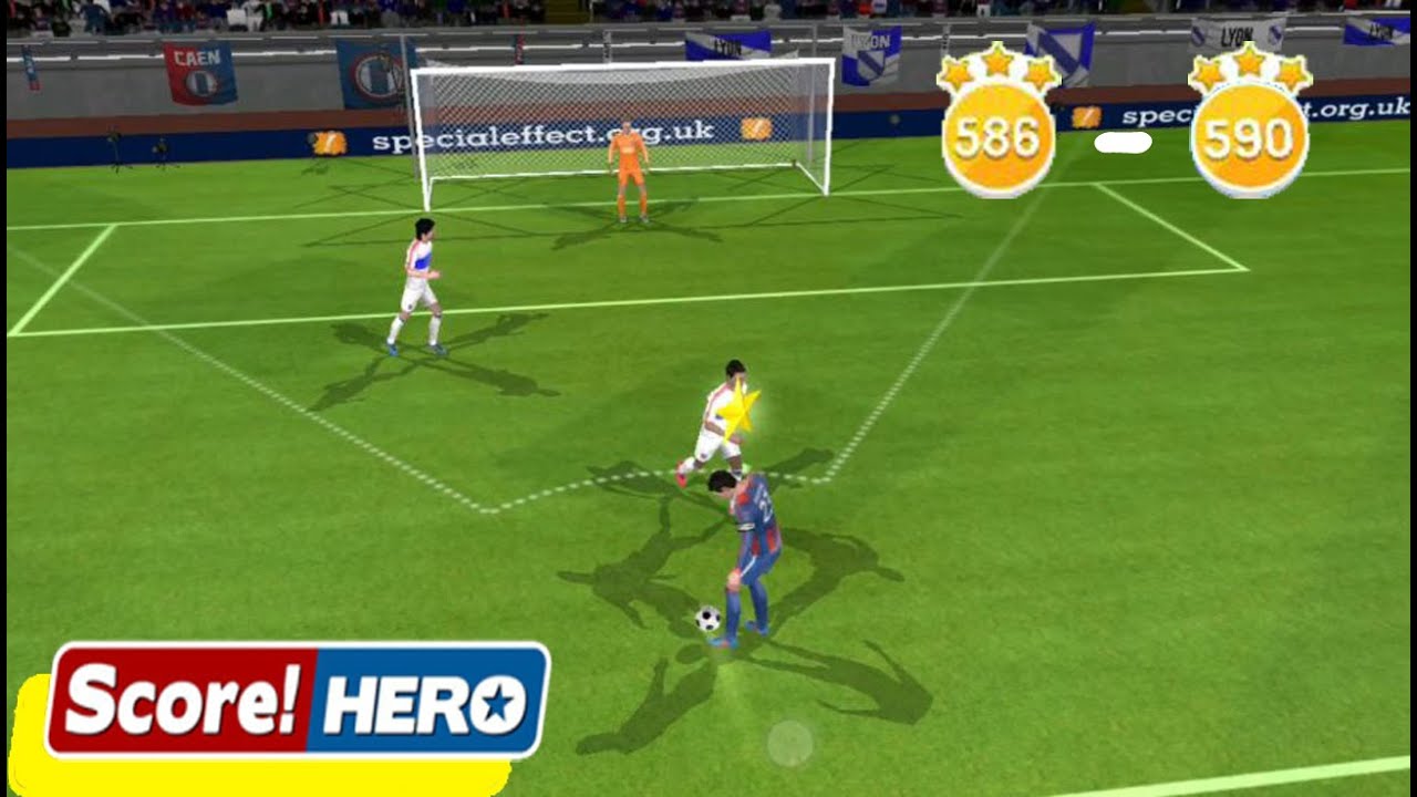 Score! Hero - Level 586 - 590 - Complete 3 Stars Walkthrough
