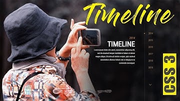Pure CSS 3 Timeline || Timeline Design || Vertical Timeline  2019