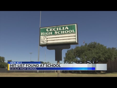 Hit-list found at Cecilia High School