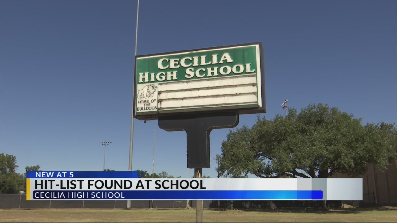 Hitlist found at Cecilia High School YouTube