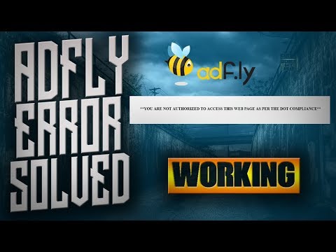 ADFLY ERROR SOLVED !!100% WORKING!!.