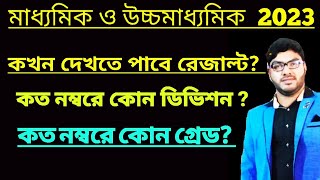 মাধ্যমিক ও উচ্চমাধ্যমিক 2023 : কত নম্বরে কোন ডিভিশন? কত নম্বরে কোন গ্ৰেড?