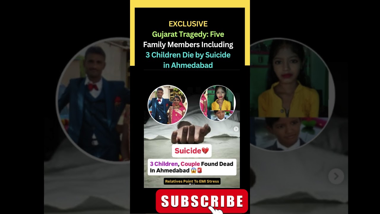 Gujarat Tragedy Five Family Members Including 3 Children Die by Suicide in Ahmedabad