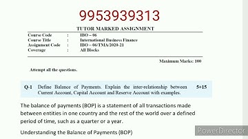 IBO 06 IGNOU SOLVED ASSIGNMENT 2020-2021| IBO 06 SOLVED ASSIGNMENT IN ENGLISH | IGNOU | 2020-2021