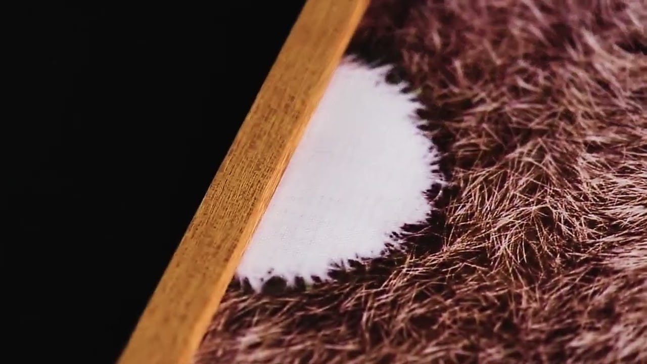 Marco de pintura magnético de madera de pino y teca de 21-100 cm,