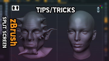 zBrush - Split Screen (Tips/Tricks)