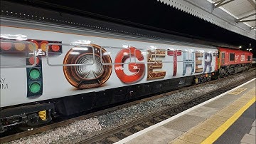 The Innovation Train departs Westbury