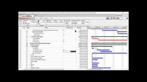 ProjectLibre instructor provided video