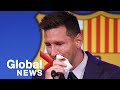 Messi bids tearful goodbye to Barcelona after 21 years