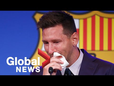 Video: Messi opouští Barcelonu v roce 2020