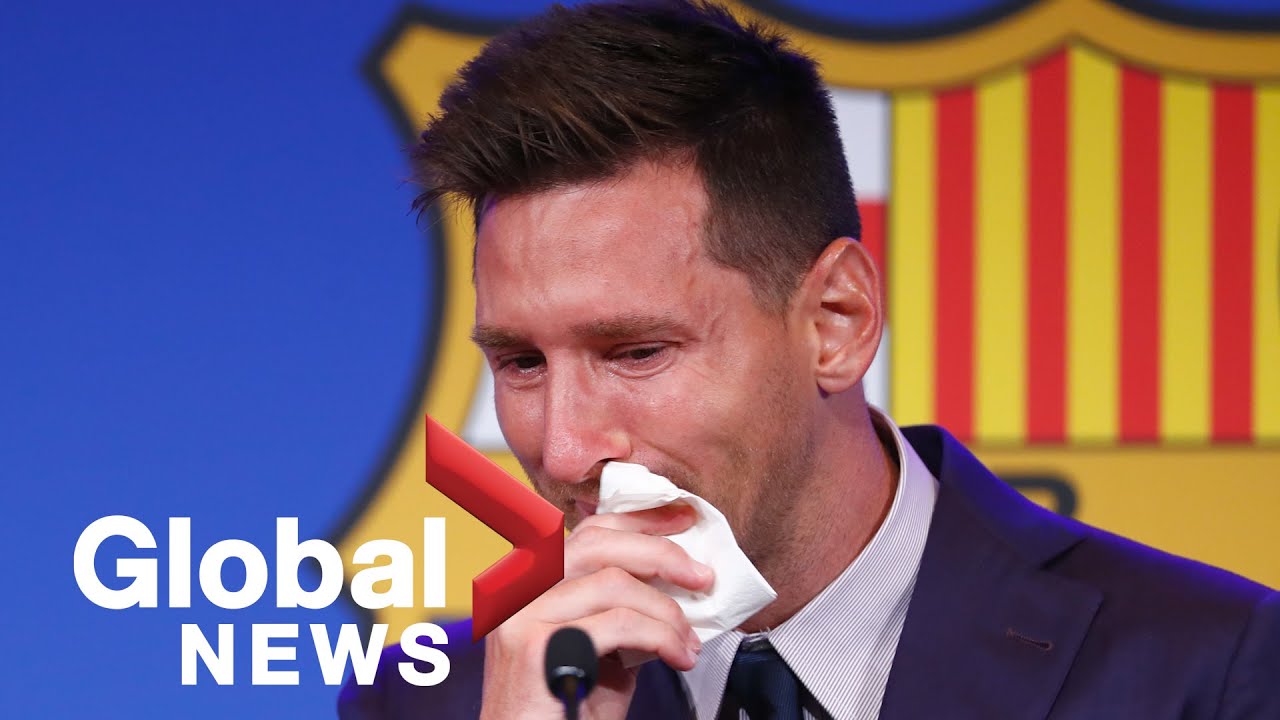 A tearful Lionel Messi leaves Barcelona, calls Paris Saint-Germain ...