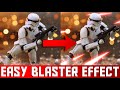 How to create an easy blaster effect
