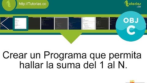 POO + operadores + Objective C (la suma del 1 al n)