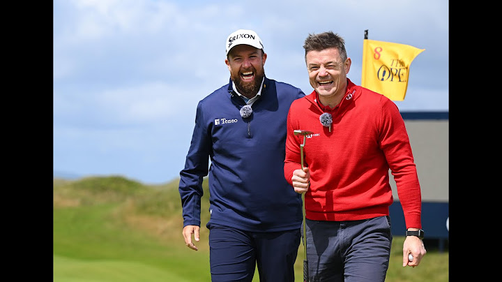 Shane Lowry recreates his iconic moments from The Open victory in 2019