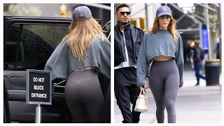 Jennifer Lopez Cuts A Sporty Figure In A Grey And New York Knicks Cap While Hitting The Gym
