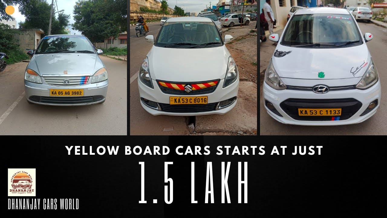 Yellow Board Cars Starts at Just 1.5 lakh Budget Card Bangalore