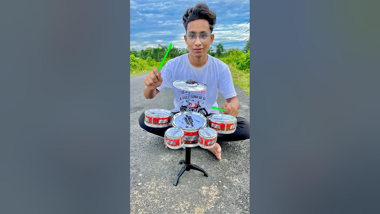 New ak Mini Jazz Drum Set Senior Musical Band Instrument with 5 Drums, 1 Dish, 2Sticks🥁 New ak Mini Jazz Drum Set Senior Musical Band Instrument with 5 Drums, 1 Dish, 2Sticks🥁