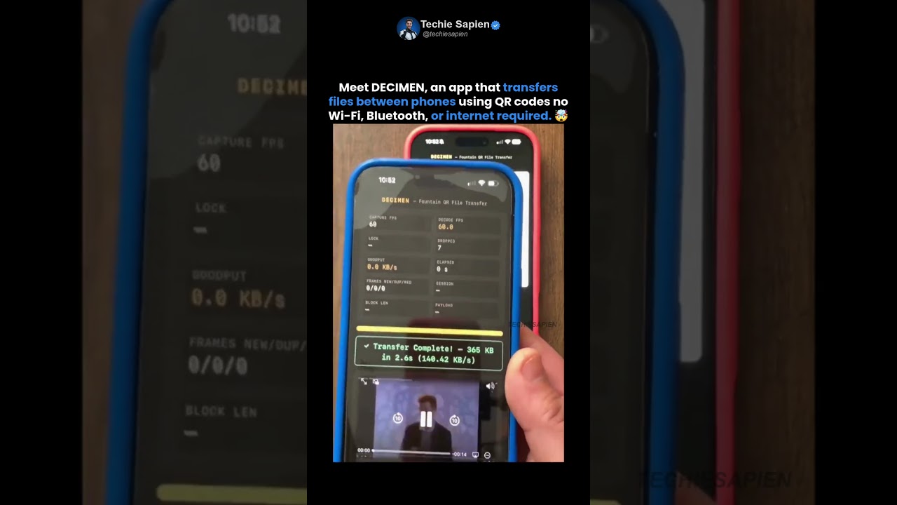 This App Transfers Files Without Wi-Fi, Bluetooth, or Internet Using QR Codes! 📱⚡