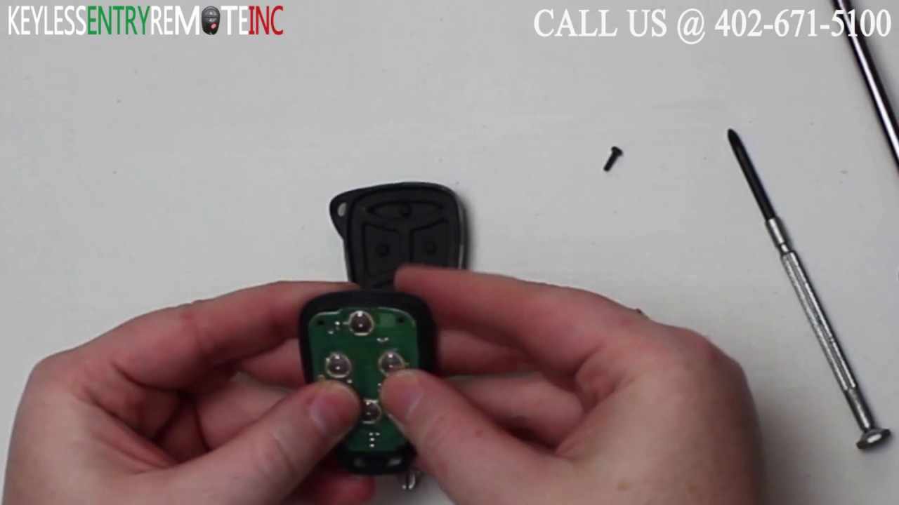 How To Replace Dodge Charger Key Fob Battery 2006 2007 - YouTube