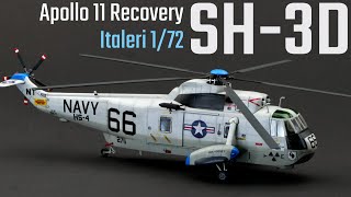 Sikorsky SH3D Sea King Apollo Recovery 1/72 Italeri 1433 Full Build Video | RWO Models