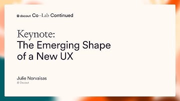 Co-Lab 2025 Keynote: The Emerging Shape of a New UX | Julie Norvaisas