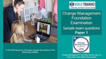 Sample Paper | Change Management Foundation | APMG | 1WorldTraining.com