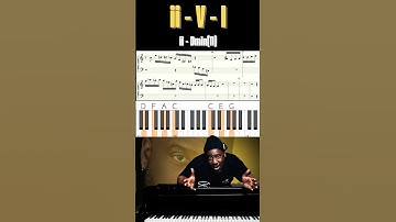Learn these Robert Glasper Chords : 2-5-1 🎹 #JazzPiano #RobertGlasper #iiVI
