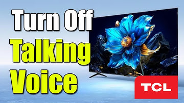 How to TURN Off talking Voice on TCL TV (Google TV)