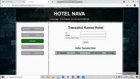 Vidio Presentasi Tentang Projek PkL Membuat Aplikasi Berbasis Web. |Aplikasi Reservasi Hotel|