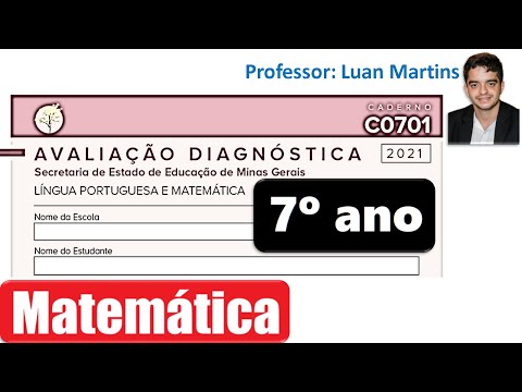 Matemática | Avaliação diagnóstica 2021 | Correção da Avaliação Diagnóstica | 7° ano | sétimo ano