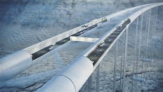 Ingenieros de Noruega sorprendieron a China - Autopista flotante de $ 47 mil millones -Megaproyectos