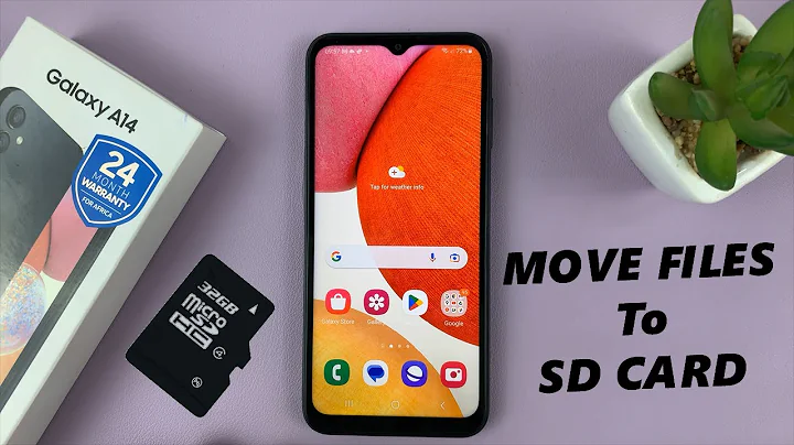 How To Move Files To SD Card On Samsung Galaxy A14