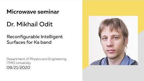 Reconfigurable Intelligent Surfaces for Ka band | Dr. Mikhail Odit