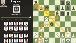 Vua Cờ Magnus Carlsen vs. Máy Tính Cấp Độ Cao Nhất Maximum 25 Chess.com screenshot 3