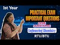 Important Question for practical exam (Chemistry) | Viva Questions | RTU/BTU | Dr. Rekha Mithal 