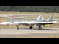 MAKS 2021. Su-57E taxing