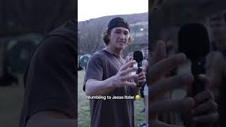Mumbling to Jesse Itzler