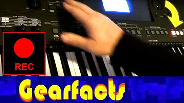Yamaha PSR-E463 / PSR-EW410 sequencing: How to record a song