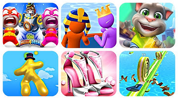 Tom Hero Dash, Giant Rush, Talking Tom Gold Run, Blob Runner 3D, High Heels, Spiral Roll Part 68